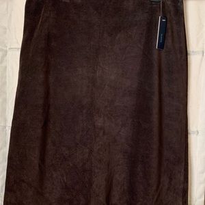 GAP Fully Lined Suede Skirt